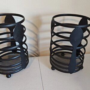 heavy duty metal kitchen utensil holders